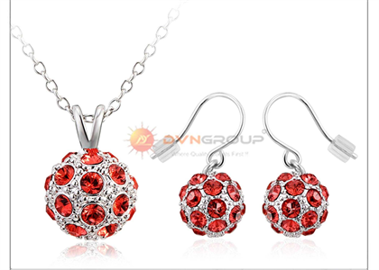 Rhodium Plated | Gemstone Pendant Sets